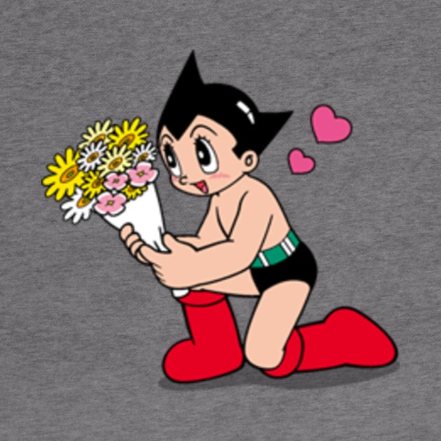 Astro Boy Flowers by Secretsheep13